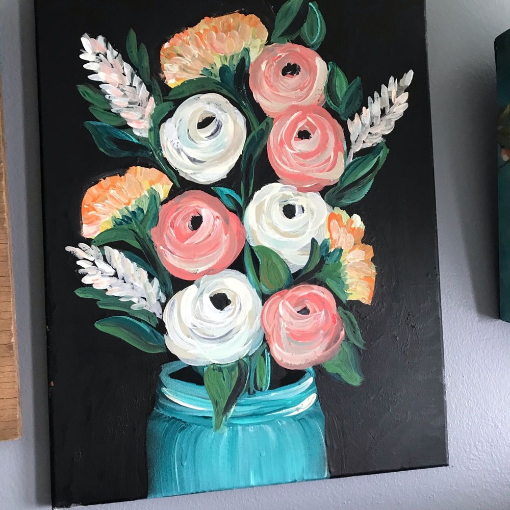 Original flowers painting